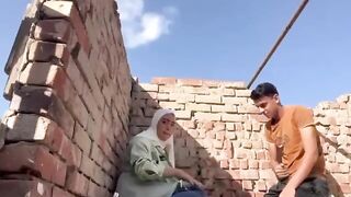 شاب مصري ينيك صديقته فوق السطح